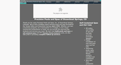 Desktop Screenshot of precisionpoolsspas.com