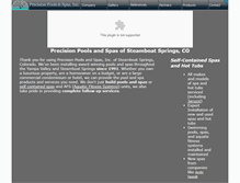 Tablet Screenshot of precisionpoolsspas.com